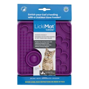 Lickimat Catster Slow Food Bowl Anti-Anxiety Mat for Cats