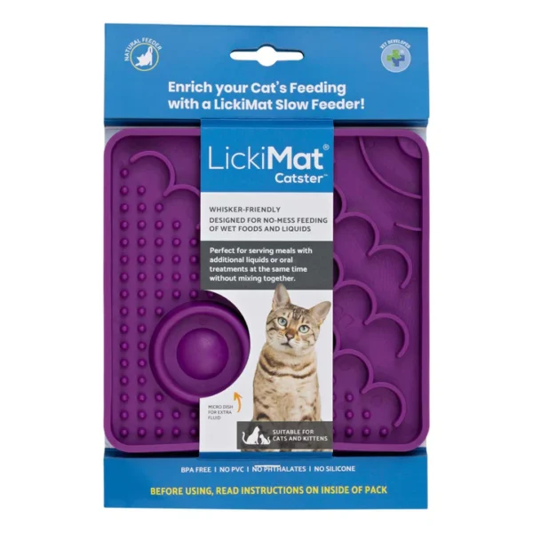 Lickimat Catster Slow Food Bowl Anti-Anxiety Mat for Cats