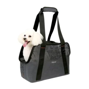 Ibiyaya Breezy Wanderer Fur-Free Dog Tote Bag - Charcoal