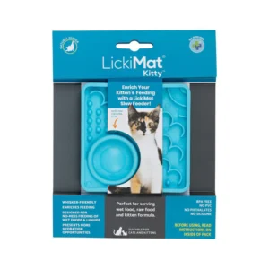 Lickimat Kitty Slow Food Bowl Anti-Anxiety Mat for Kittens